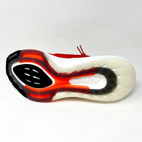 Adidas Ultraboost 21 Vivid Red Solar Black Mens Running Sneakers FY0387 - Picture 5 of 5